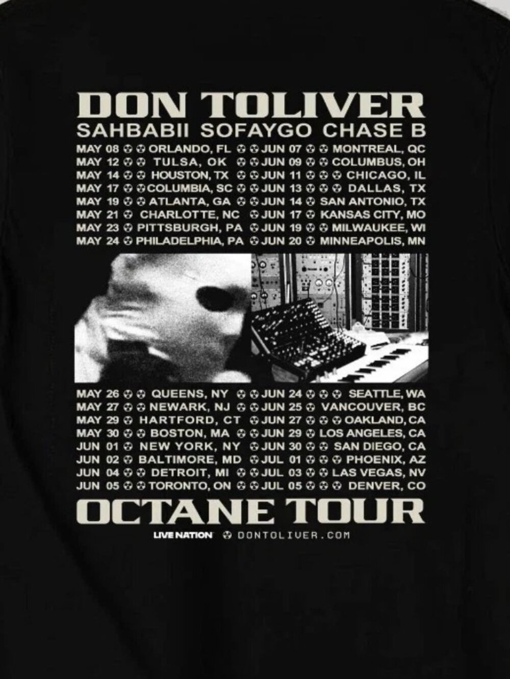 Don Toliver Octane Tour 2026 Concert Graphic T-Shirt - Picture 3 of 6